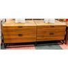 Image 1 : PAIR OF 2 DRAWER NIGHT STANDS H-16" W-17" L-21.5"