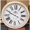 Image 1 : LARGE SHOWHOME WOOD FRAMED CLOCK DIAMETER 31"