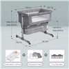 Image 2 : NEWLY ASSEMBLED 3 IN 1 BABY BASSINET, CRIB, CHANGE
