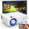 Image 1 : NEW WIFI 1080P VIDEO PROJECTOR, WHITE