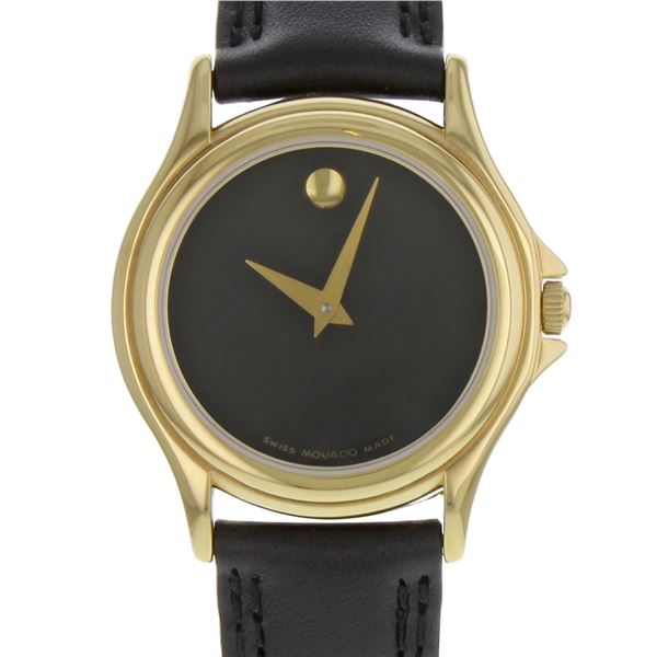 SWISS MOVADO 28MM GOLD PLATED MUSEUM DIAL LADIES