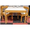 IKEA WOODEN CHILDRENS TABLE + 2 CHAIRS