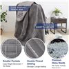Image 2 : NEW OMYSTYLE CALMING WEIGHTED BLANKET, GREY
