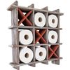 Image 1 : NEW REPACKED TIC TAC TOE GREY RUSTIC TOILET PAPER