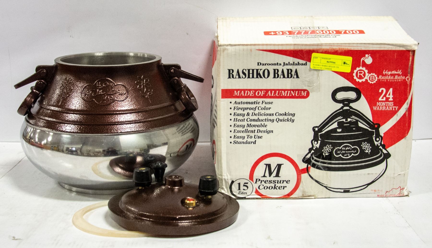 Rashko RASHKO BABA AFGAN 15L PRESSURE COOKER