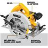 Image 2 : NEW DEWALT 71/4" CIRCULAR SAW, LIGHTWEIGHT, DWE575