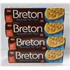 4 PACK DARE BRETON REDUCED FAT & SALT CRACKERS