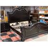 Image 1 : SHOWHOME KING SIZED BLACK BEDFRAME + 3 DRAWER SIDE