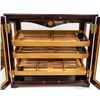 Image 2 : VINTAGE CIGAR DISPLAY W/ CUTTERS & DIGITAL HUMDITY