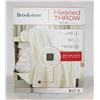 Image 1 : NEW BROOKSTONE HEATED THROW 50 X 60 W/ 4 HEAT SETT