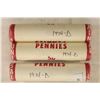 Image 1 : 3 SOLID DATE ROLLS OF 1974-D LINCOLN CENTS BU