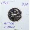 1969 ULTRA CAMEO CANADA SILVER 25 CENTS COIN