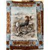 Image 1 : One-of-a-Kind bighorn sheep quilt custom made by Susan Martin-Costales