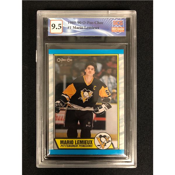 1989-90 OPC MARIO LEMIEUX (GCG 9.5)