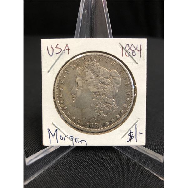 1884 USA MORGAN SILVER DOLLAR