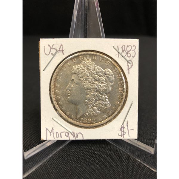 1883 USA MORGAN SILVER DOLLAR (PHILADELPHIA MINTED)