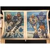 Image 1 : DOUG GILMOUR AND WENDEL CLARK 20 X 24 PORTRAITS LOT