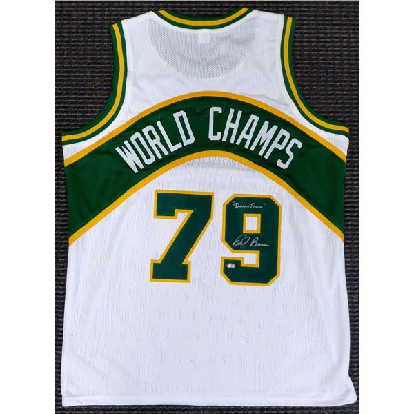 1979 SEATTLE SUPERSONICS CHAMPIONSHIP SIGNED JERSEY (MILL CREEK COA)