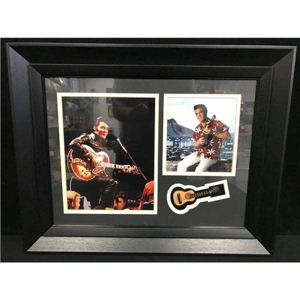 ELVIS PRESLEY FRAMED PHOTO DISPLAY