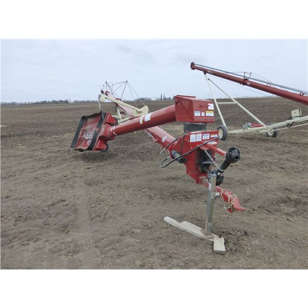 2014 10" x 70ft Farm King swing away auger c/w reverser