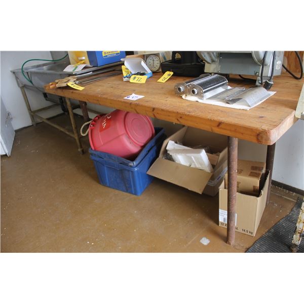 Butcher Block Table 78" x 36"