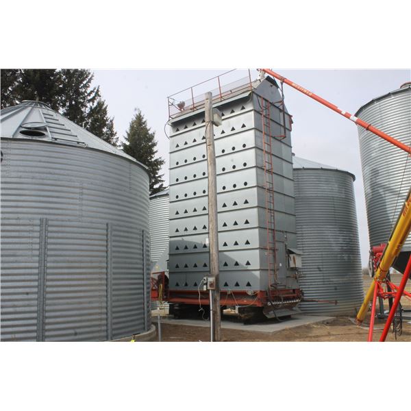 IBEC  Model 1220 Grain Dryer (10Tier) c/w 4" Auger, No axles, c/w Micro Processor Moisture Control M