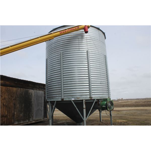 Caradon 2000 Bu Hopper Bin c/w Aeration Fan