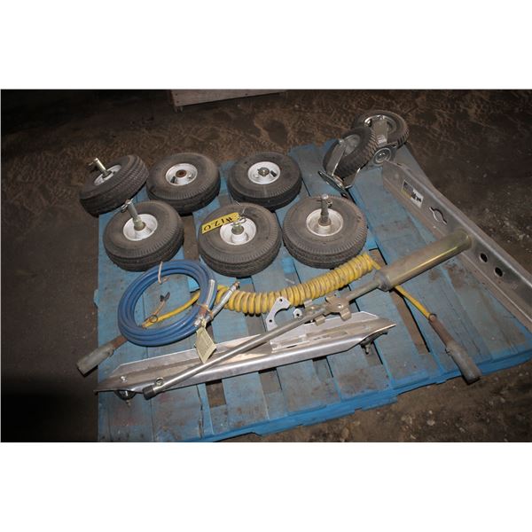 Wheels, Air Hose and Elec. Connector for Trailer