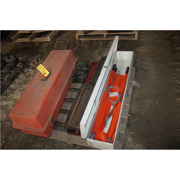 Portable Emergency Stretcher, Tool Trays and Tool Chest