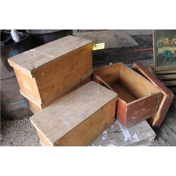 3- Egg Crates and Wooden Box