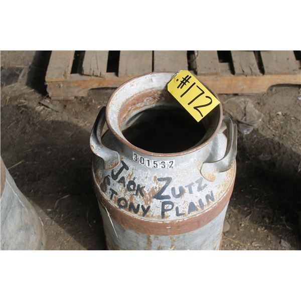 8 gal. Cream Can (No Lid)