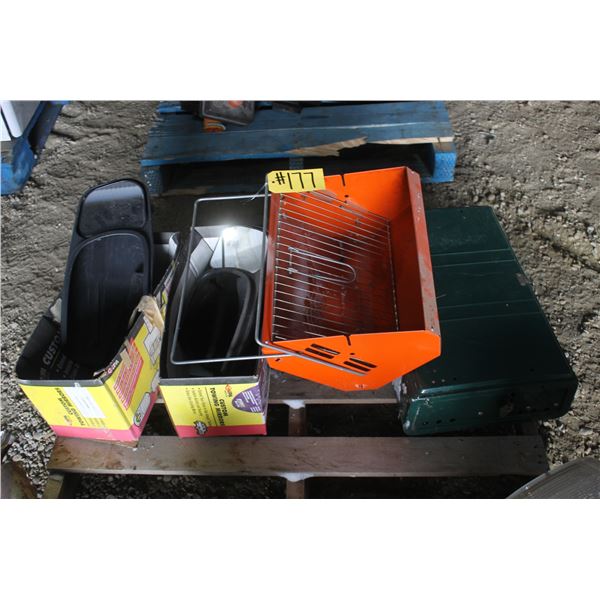 2- Camp Stoves and 2 Truck Side Mirrors