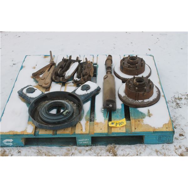 Truck Calipers, Drive Shaft, Cable Puller and 2- Hub Assemblies