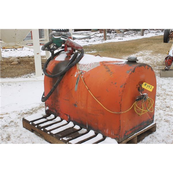 Tidy Tank c/w 12V 20 GPM Pump, Hose and Auto Nozzle