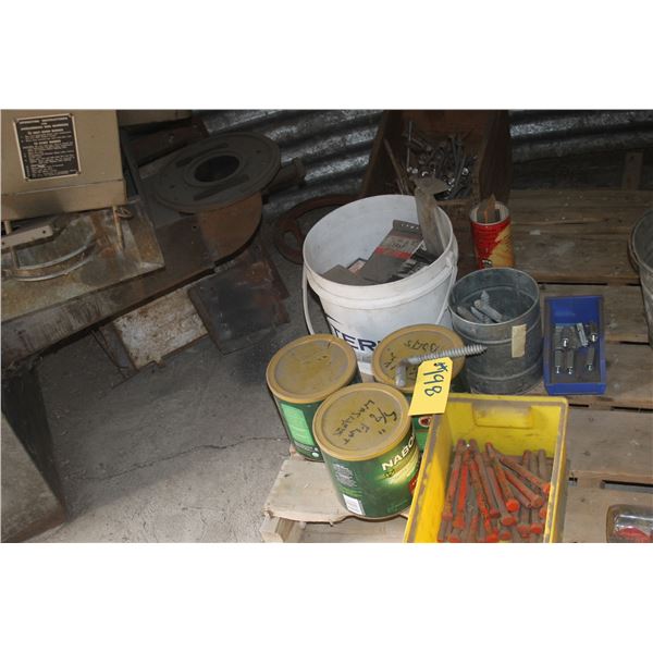 Misc. Nails, Washers, Nuts, Bolts, Screws of Various Sizes