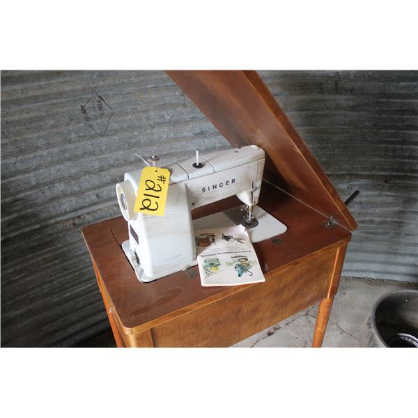 Singer Sewing Machine and Book