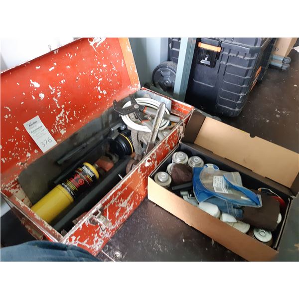 Metal Tool Chest & Plumbing Supplies Cat C