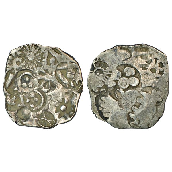 Archaic silver punch-marked coin - Bihar region, struck to Vimshatika standard, 4.73g.