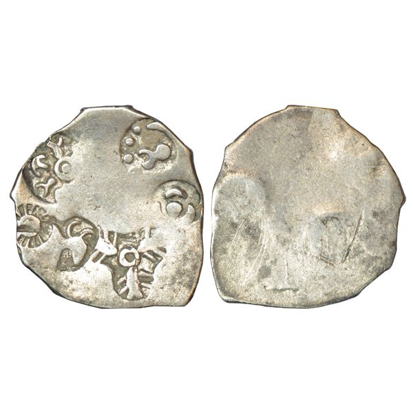 Imperial Magadhan silver punch-marked Karshapana coin (c.400-350), GH series I, no. 241, 3.26g.