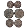Image 1 : Ancient Malwa, 'Ujjayini' region uninscribed die-struck coinage (c.200-100 BC), copper coins (3).