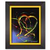 Image 1 : Jim Warren, "Love is Everywhere" Framed Original Acrylic Painting on Canvas, Hand Signed with Letter
