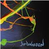 Image 2 : Jim Warren, "Love is Everywhere" Framed Original Acrylic Painting on Canvas, Hand Signed with Letter