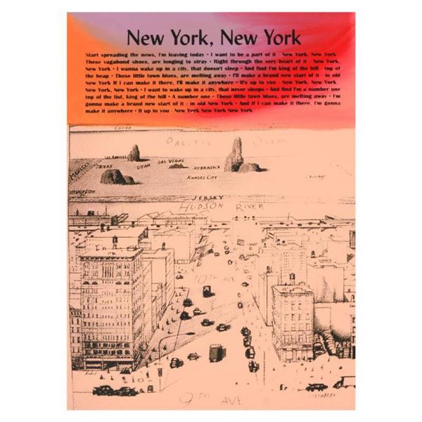 Ringo Daniel Funes (Protege of Andy Warhol's Apprentice, Steve Kaufman), "New York, New York" One-of
