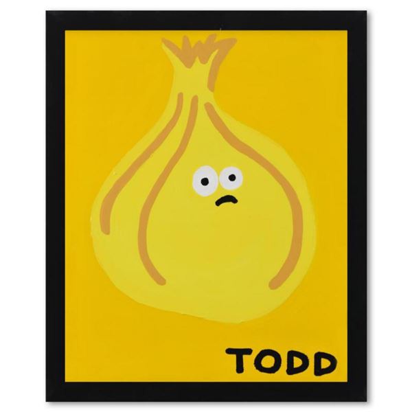 Todd Goldman, "Onion" Framed Original Acrylic Painting on Canvas, Hand Signed with Letter of Authent