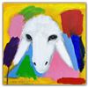 Image 1 : Menashe Kadishman- Original Acrylic on Canvas "Untitled"