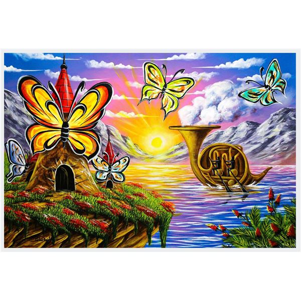 Eugene Poliarush- Original Oil on Canvas "Sunny Day Outside"