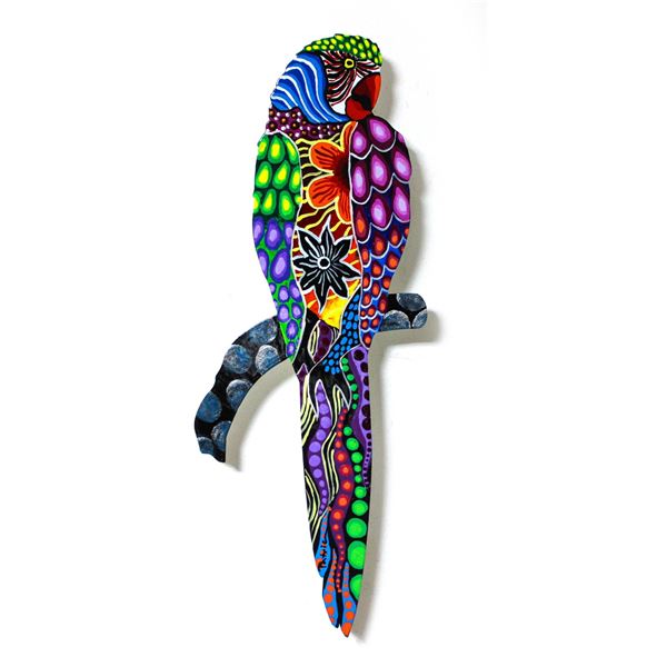 Patricia Govezensky- Original Painting on Laser Cut Steel "Moment of Peace XXVII"