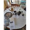 Image 1 : Sliver Plated, Electrolytic Plates & Electro Plated Copper Serving Tray, Plate, Cups, Pots & Lantern