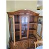 Image 2 : Two Piece China Cabinet 53"w x 17"d x 75.5"h with 4 Doors (2 Glass Doors on Top)