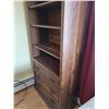 Image 3 : Wood Shelf with 3 Drawers 32"w x 15"d x 76"h